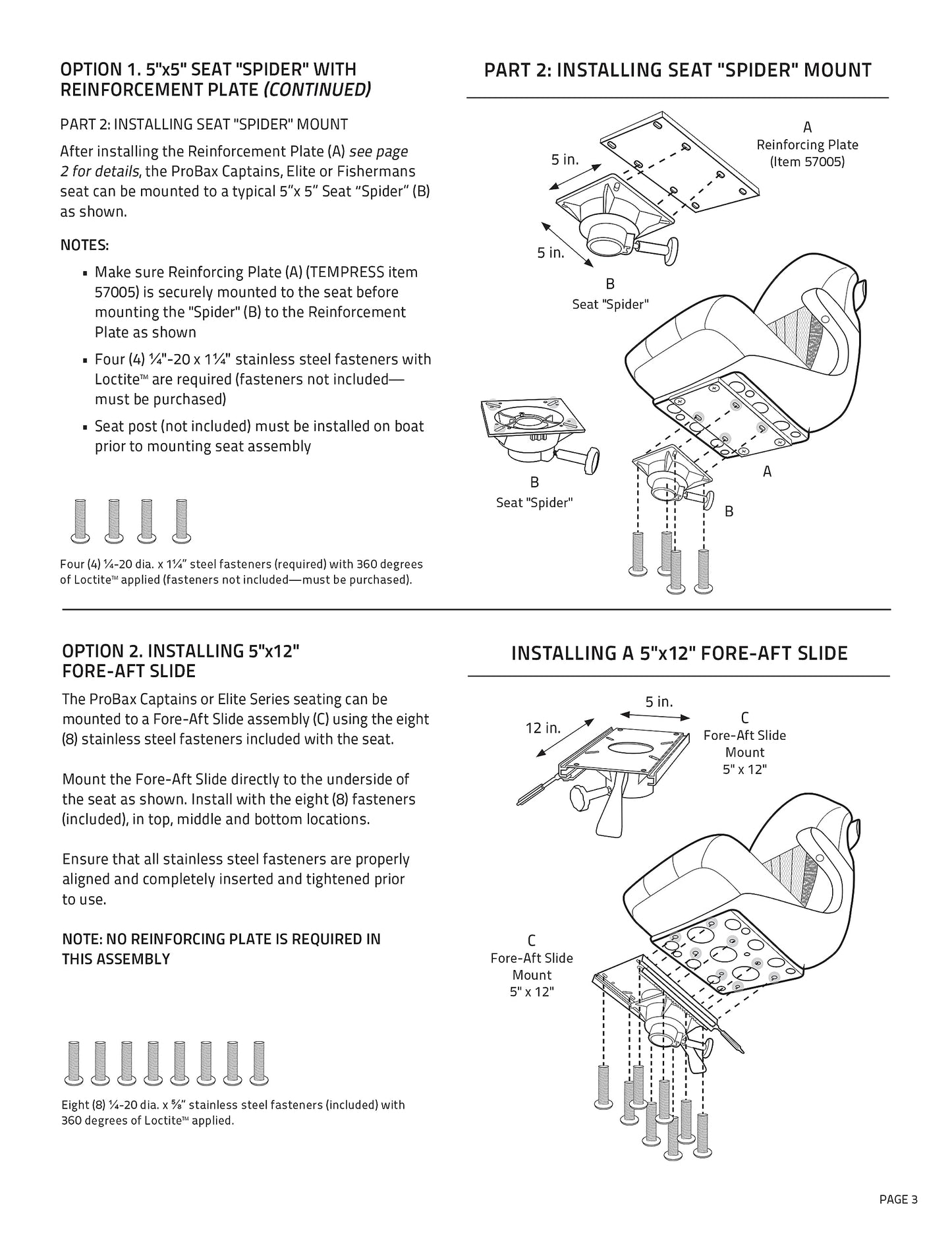 Tempress ProBax Captains Helm Boat Seat (Charcoal/Gray/Carbon)