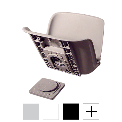 All-Weather Low-Back Seat Shell w/ Quick Disconnect Mount