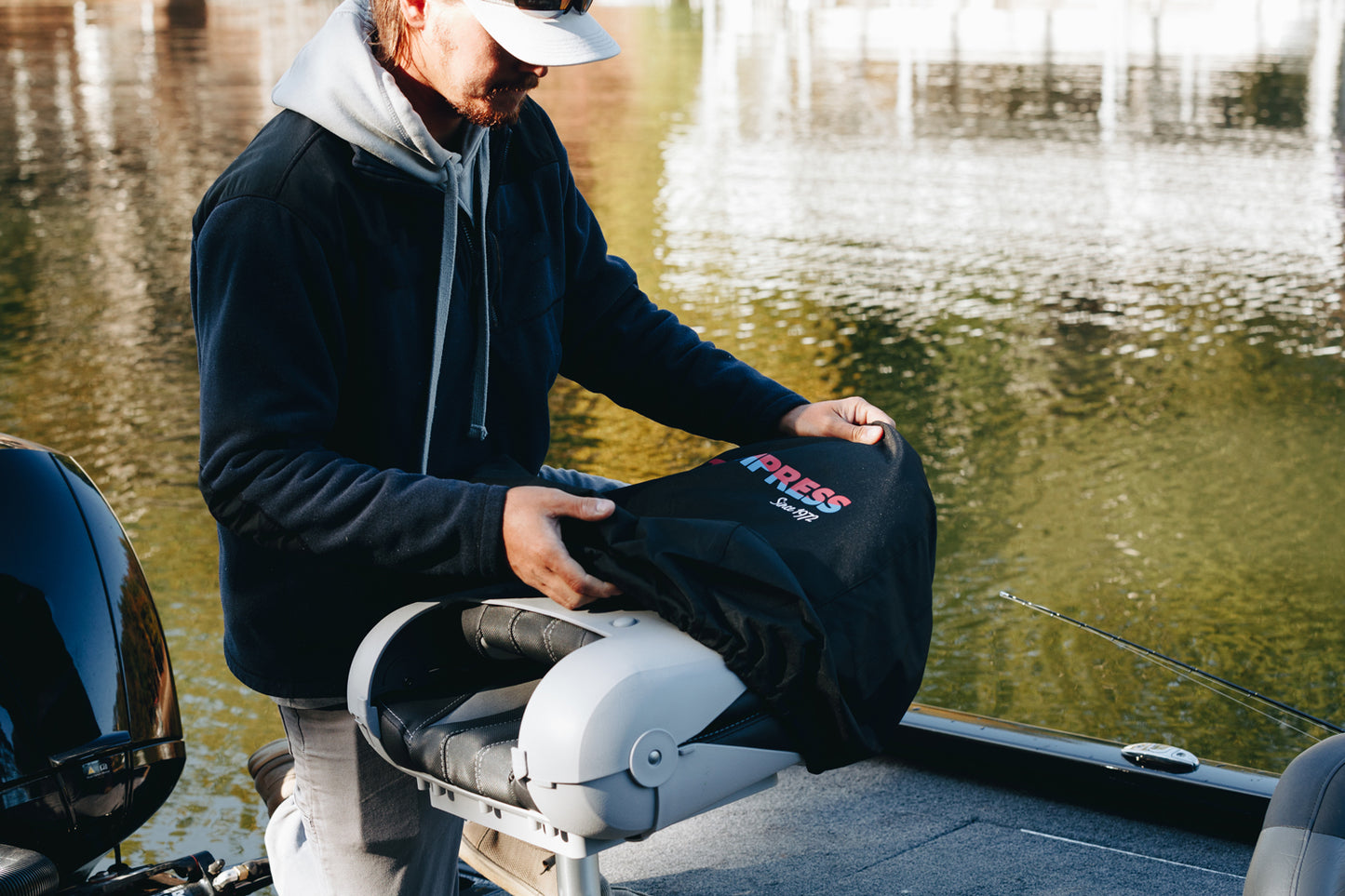 TEMPRESS Premium Boat Seat Cover - Black