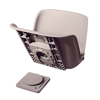 All-Weather Low-Back Seat Shell w/ Quick Disconnect Mount